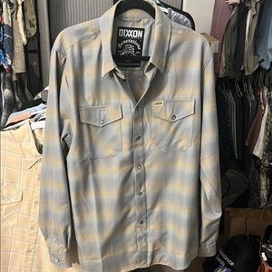 DIXXON “Generations” Light Gray and Soft Yellow Checkered Shirt